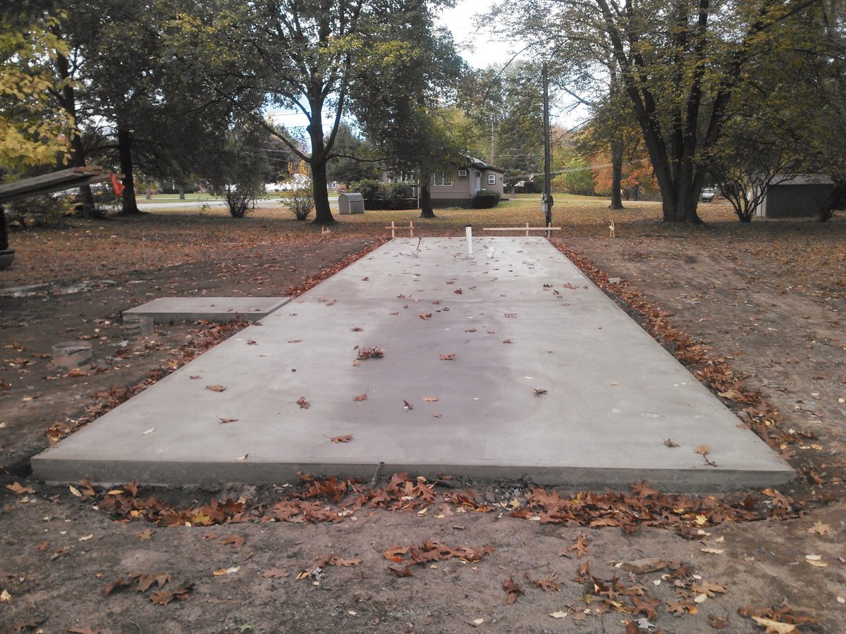 Concrete pad